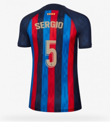 Barcelona Sergio Busquets #5 Hjemmedrakt Kvinner 2022-23 Kortermet